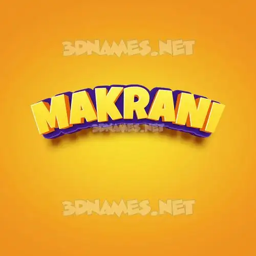 makrani in Orange Toon style - 3D name wallpaper makrani in Orange Toon style - 3D name wallpaper