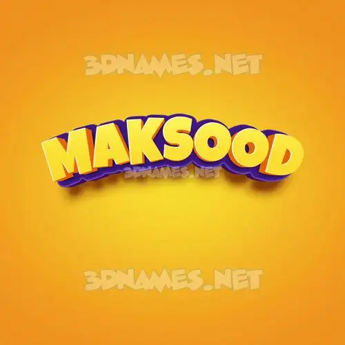 maksood in Orange Toon style - 3D name wallpaper maksood in Orange Toon style - 3D name wallpaper