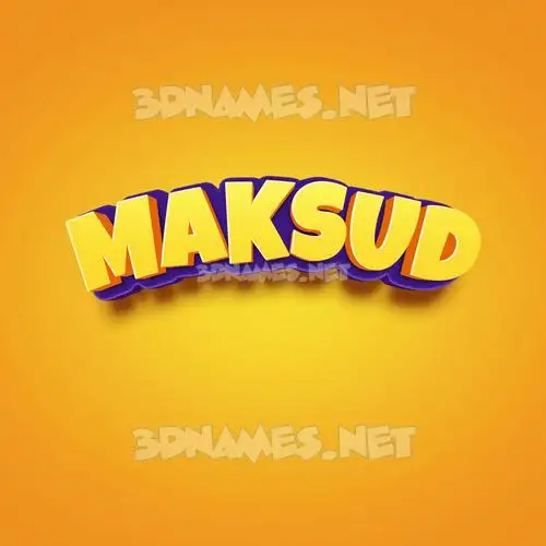maksud in Orange Toon style - 3D name wallpaper maksud in Orange Toon style - 3D name wallpaper