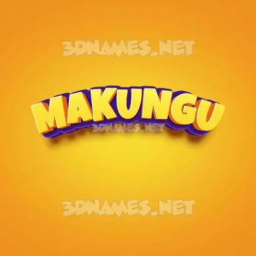 makungu in Orange Toon style - 3D name wallpaper makungu in Orange Toon style - 3D name wallpaper