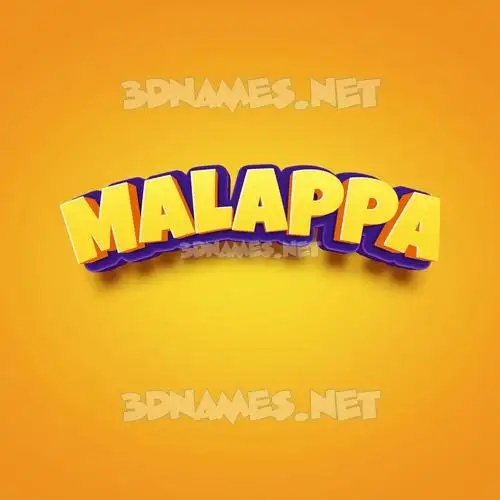 malappa in Orange Toon style - 3D name wallpaper malappa in Orange Toon style - 3D name wallpaper