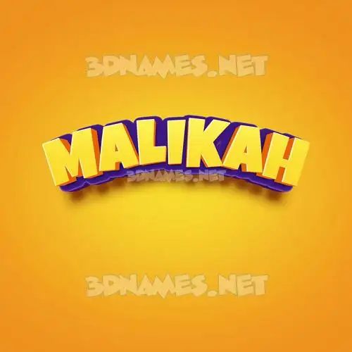 malikah in Orange Toon style - 3D name wallpaper malikah in Orange Toon style - 3D name wallpaper