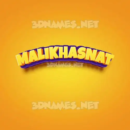 malikhasnat in Orange Toon style - 3D name wallpaper malikhasnat in Orange Toon style - 3D name wallpaper