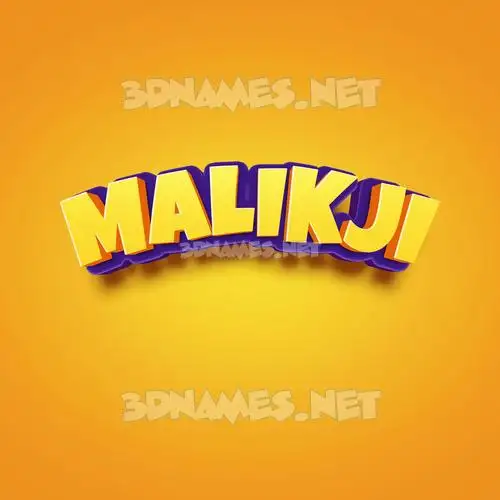 malikji in Orange Toon style - 3D name wallpaper malikji in Orange Toon style - 3D name wallpaper