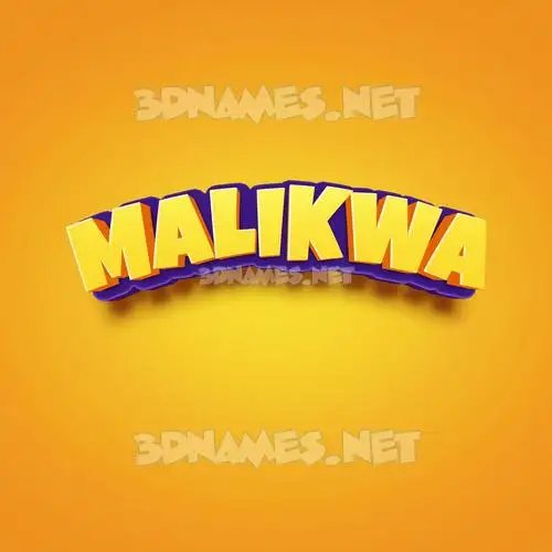 malikwa in Orange Toon style - 3D name wallpaper malikwa in Orange Toon style - 3D name wallpaper