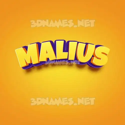 malius in Orange Toon style - 3D name wallpaper malius in Orange Toon style - 3D name wallpaper