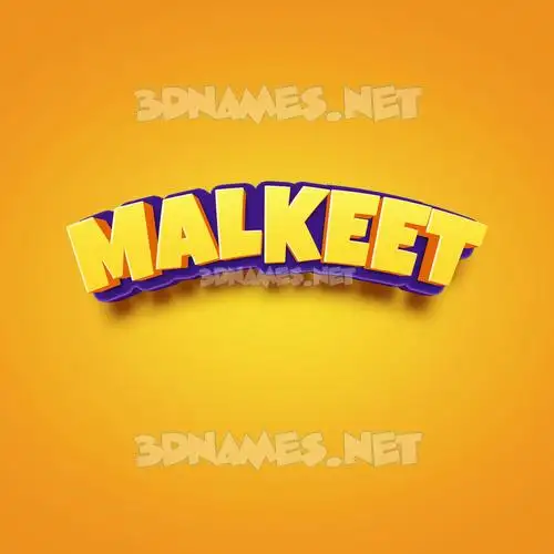 malkeet in Orange Toon style - 3D name wallpaper malkeet in Orange Toon style - 3D name wallpaper