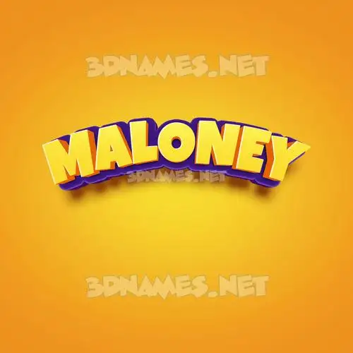 maloney in Orange Toon style - 3D name wallpaper maloney in Orange Toon style - 3D name wallpaper