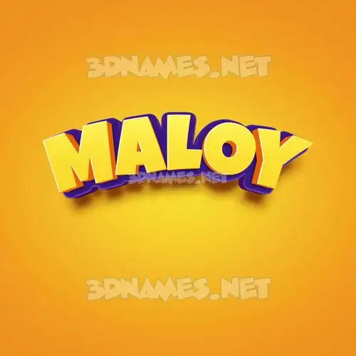 maloy in Orange Toon style - 3D name wallpaper maloy in Orange Toon style - 3D name wallpaper