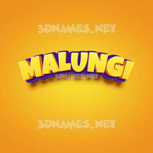 malungi in Orange Toon style - 3D name wallpaper malungi in Orange Toon style - 3D name wallpaper