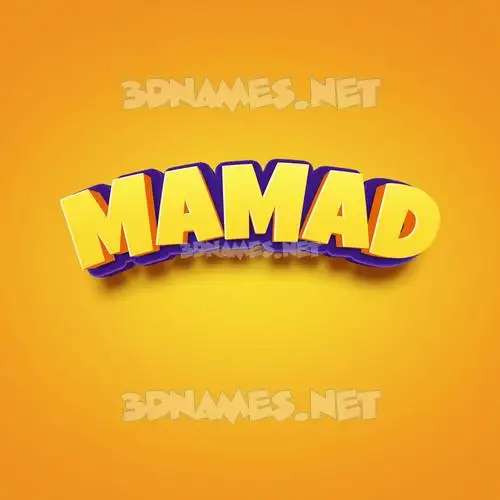 mamad in Orange Toon style - 3D name wallpaper mamad in Orange Toon style - 3D name wallpaper