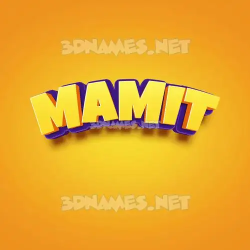 mamit in Orange Toon style - 3D name wallpaper mamit in Orange Toon style - 3D name wallpaper