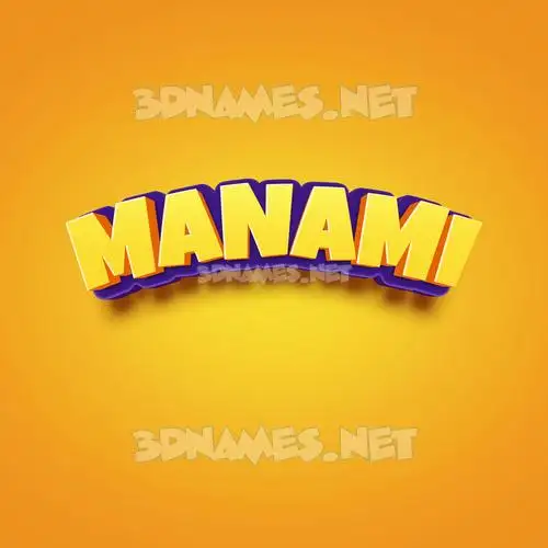 manami in Orange Toon style - 3D name wallpaper manami in Orange Toon style - 3D name wallpaper