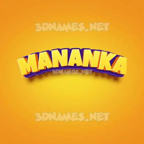 mananka in Orange Toon style - 3D name wallpaper mananka in Orange Toon style - 3D name wallpaper
