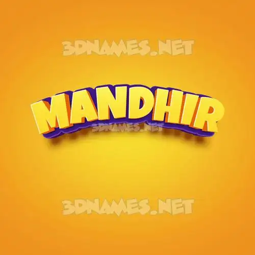 mandhir in Orange Toon style - 3D name wallpaper mandhir in Orange Toon style - 3D name wallpaper