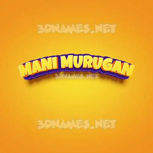 mani murugan in Orange Toon style - 3D name wallpaper mani murugan in Orange Toon style - 3D name wallpaper