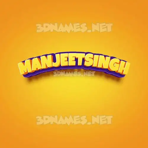 manjeetsingh in Orange Toon style - 3D name wallpaper manjeetsingh in Orange Toon style - 3D name wallpaper