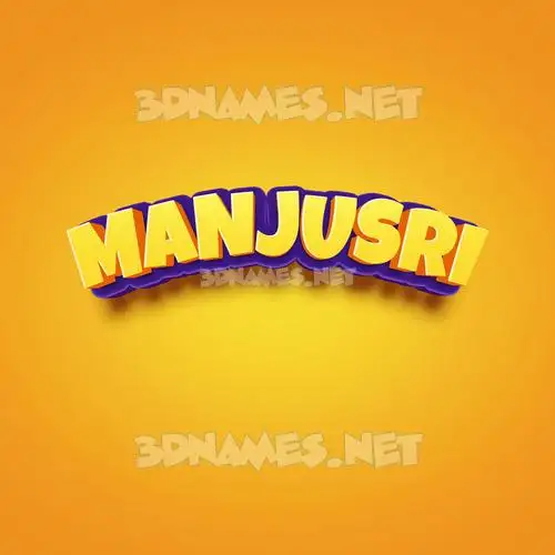 manjusri in Orange Toon style - 3D name wallpaper manjusri in Orange Toon style - 3D name wallpaper