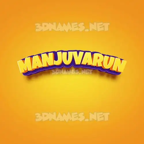 manjuvarun in Orange Toon style - 3D name wallpaper manjuvarun in Orange Toon style - 3D name wallpaper