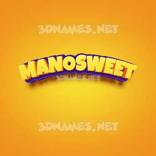 manosweet in Orange Toon style - 3D name wallpaper manosweet in Orange Toon style - 3D name wallpaper