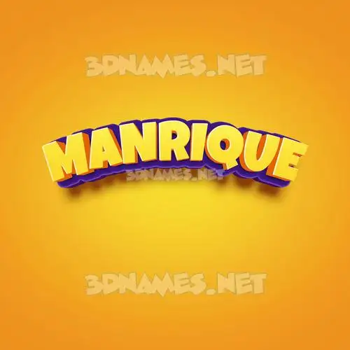 manrique in Orange Toon style - 3D name wallpaper manrique in Orange Toon style - 3D name wallpaper