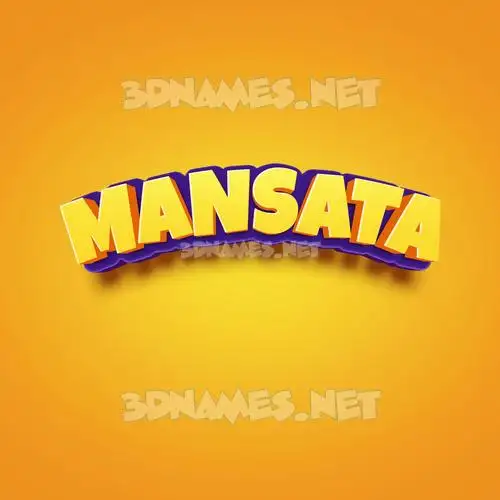 mansata in Orange Toon style - 3D name wallpaper mansata in Orange Toon style - 3D name wallpaper