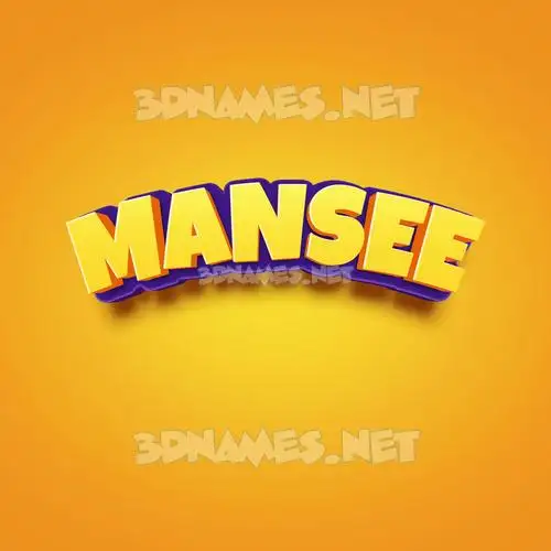 mansee in Orange Toon style - 3D name wallpaper mansee in Orange Toon style - 3D name wallpaper