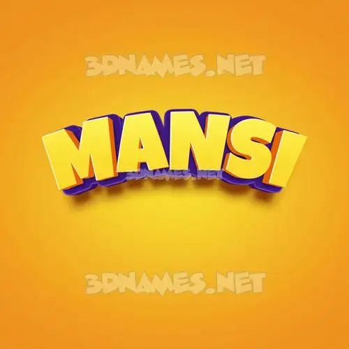 mansi in Orange Toon style - 3D name wallpaper mansi in Orange Toon style - 3D name wallpaper