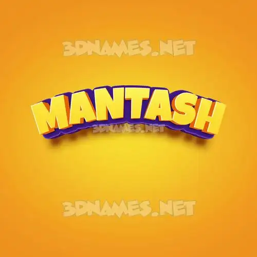 mantash in Orange Toon style - 3D name wallpaper mantash in Orange Toon style - 3D name wallpaper