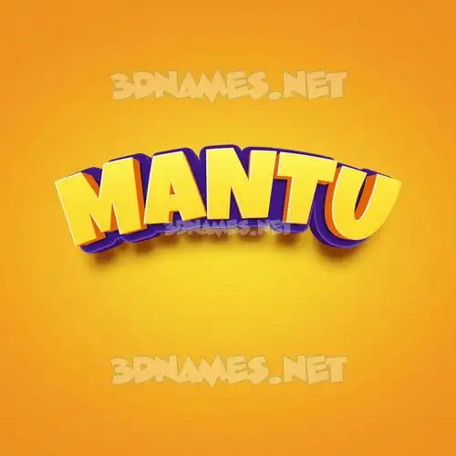 mantu in Orange Toon style - 3D name wallpaper mantu in Orange Toon style - 3D name wallpaper