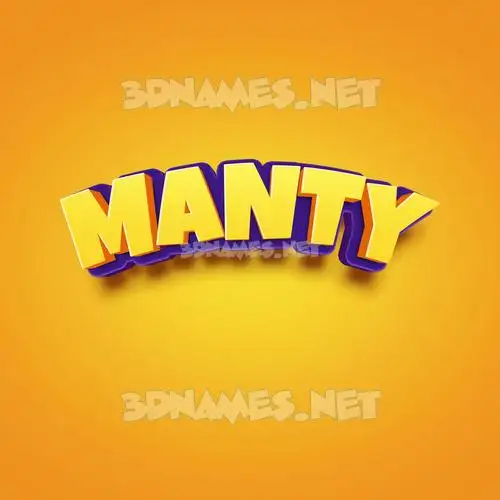 manty in Orange Toon style - 3D name wallpaper manty in Orange Toon style - 3D name wallpaper