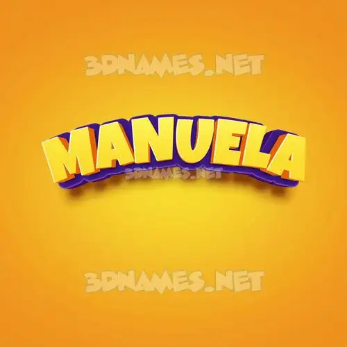 manuela in Orange Toon style - 3D name wallpaper manuela in Orange Toon style - 3D name wallpaper