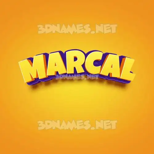 marcal in Orange Toon style - 3D name wallpaper marcal in Orange Toon style - 3D name wallpaper
