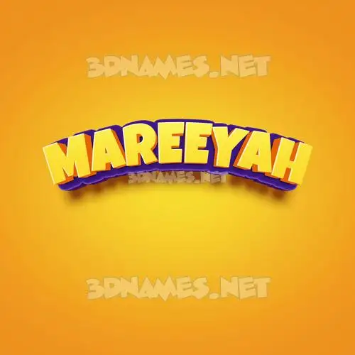 mareeyah in Orange Toon style - 3D name wallpaper mareeyah in Orange Toon style - 3D name wallpaper