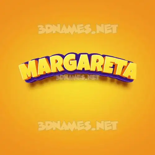 margareta in Orange Toon style - 3D name wallpaper margareta in Orange Toon style - 3D name wallpaper