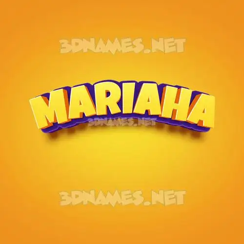 mariaha in Orange Toon style - 3D name wallpaper mariaha in Orange Toon style - 3D name wallpaper