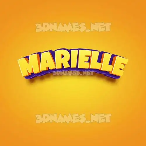 marielle in Orange Toon style - 3D name wallpaper marielle in Orange Toon style - 3D name wallpaper