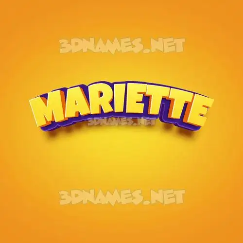 mariette in Orange Toon style - 3D name wallpaper mariette in Orange Toon style - 3D name wallpaper