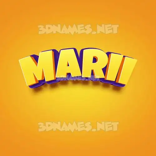 marii in Orange Toon style - 3D name wallpaper marii in Orange Toon style - 3D name wallpaper