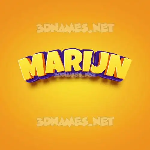 marijn in Orange Toon style - 3D name wallpaper marijn in Orange Toon style - 3D name wallpaper