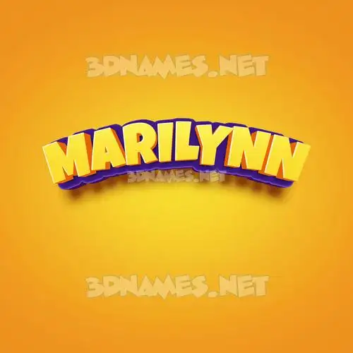 marilynn in Orange Toon style - 3D name wallpaper marilynn in Orange Toon style - 3D name wallpaper