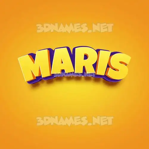 maris in Orange Toon style - 3D name wallpaper maris in Orange Toon style - 3D name wallpaper