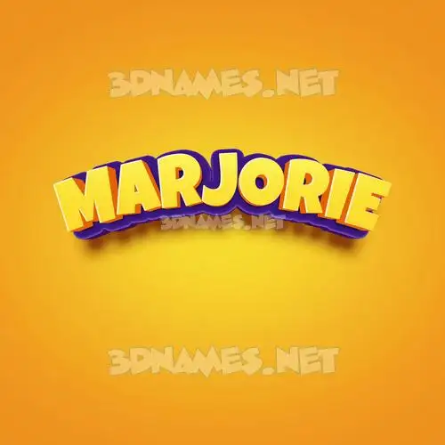 marjorie in Orange Toon style - 3D name wallpaper marjorie in Orange Toon style - 3D name wallpaper