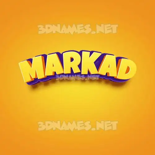 markad in Orange Toon style - 3D name wallpaper markad in Orange Toon style - 3D name wallpaper