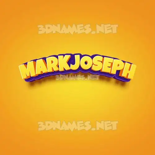 markjoseph in Orange Toon style - 3D name wallpaper markjoseph in Orange Toon style - 3D name wallpaper