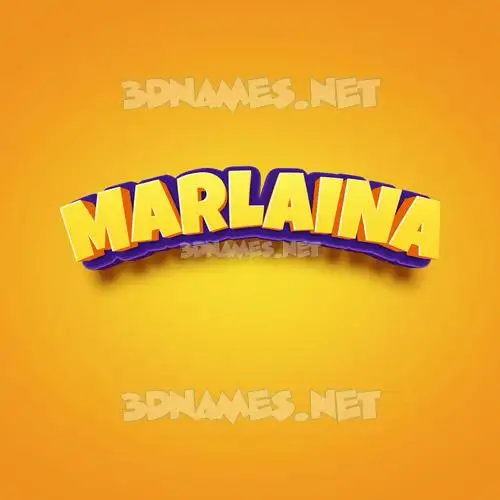 marlaina in Orange Toon style - 3D name wallpaper marlaina in Orange Toon style - 3D name wallpaper