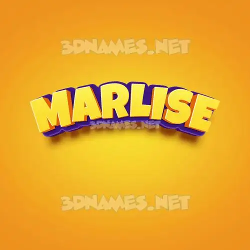 marlise in Orange Toon style - 3D name wallpaper marlise in Orange Toon style - 3D name wallpaper