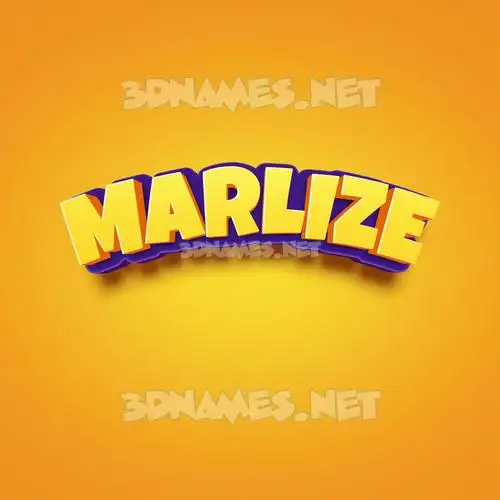 marlize in Orange Toon style - 3D name wallpaper marlize in Orange Toon style - 3D name wallpaper