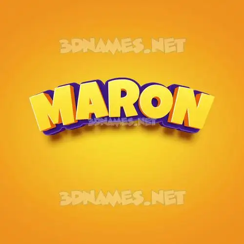 maron in Orange Toon style - 3D name wallpaper maron in Orange Toon style - 3D name wallpaper