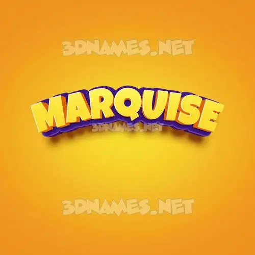 marquise in Orange Toon style - 3D name wallpaper marquise in Orange Toon style - 3D name wallpaper